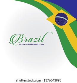 brazil independence day logo vector