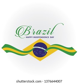 brazil independence day logo vector