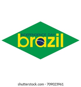 Brazil Independence Day Logo Vector Template Design