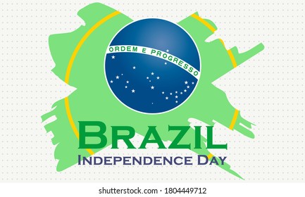 Brazil Independence Day Portuguese: Dia da Independência), is a national holiday observed in Brazil on 7 September of every year. Vector Banner EPS 10.