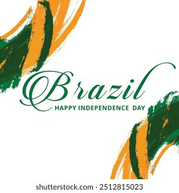 Projeto do cartaz do dia da Independência do Brasil, desenho da aquarela da bandeira do Brasil, desenho do dia da República do Brasil, cartaz de saudação dos balões do Brasil