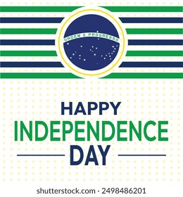 Brazil Independence Day. September 07 is Celebrated as Brazil Independence Day with flag design. Brazil Independence Day wallpaper, background, poster, card, banner. Vector EPS 10.