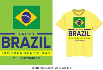 brazil independence day shirt design