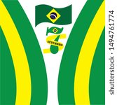 Brazil Independence Day Vector Design Template

