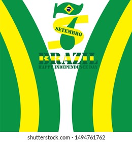 Brazil Independence Day Vector Design Template
