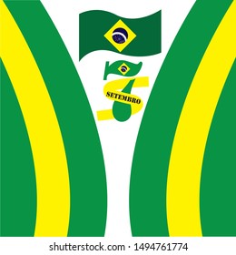 Brazil Independence Day Vector Design Template
