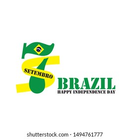 Brazil Independence Day Vector Design Template
