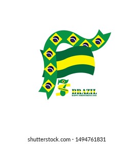 Brazil Independence Day Vector Design Template
