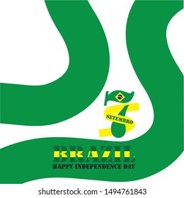 Brazil Independence Day Vector Design Template
