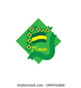 Brazil Independence Day Vector Design Template
