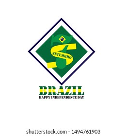 Brazil Independence Day Vector Design Template
