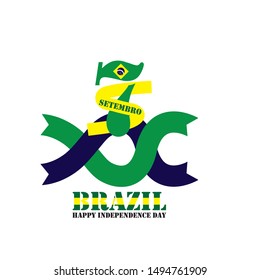 Brazil Independence Day Vector Design Template
