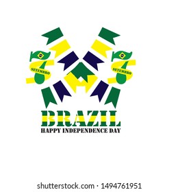 Brazil Independence Day Vector Design Template
