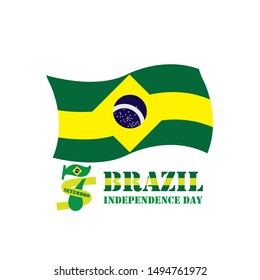 Brazil Independence Day Vector Design Template
