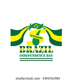 Brazil Independence Day Vector Design Template
