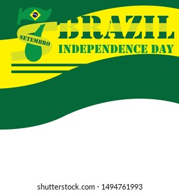 Brazil Independence Day Vector Design Template
