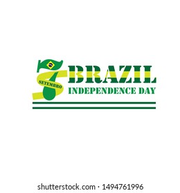Brazil Independence Day Vector Design Template
