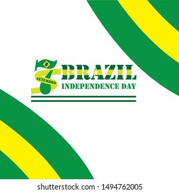Brazil Independence Day Vector Design Template
