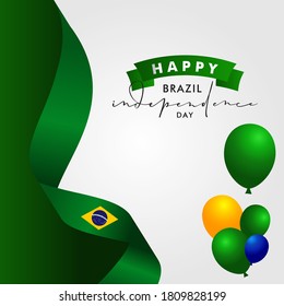 Brazil Independence Day Vector Design Illustration For Celebrate Moment