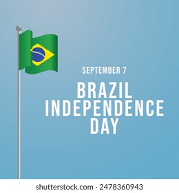 Brazil Independence Day. vector flat design. vector ribbon. good for usage. good template celebration. eps 10