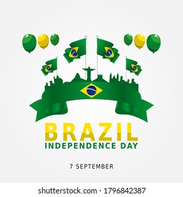 Brazil Independence Day Vector Illustration 