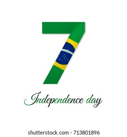 Brazil independence day. Vector illustration.