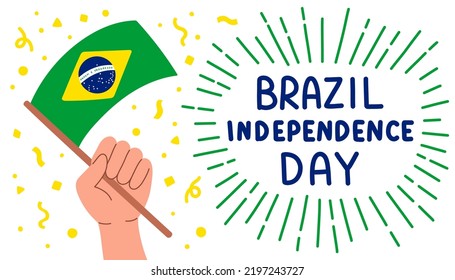 Brasiliens Unabhängigkeitstag, Vektor und Poster-Design