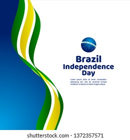 Brasilien Independence Day Vector Template Design Illustration