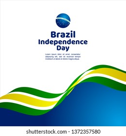 Brazil Independence Day Vector Template Design Illustration