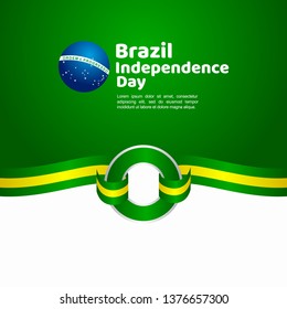 Brazil Independence Day Vector Template Design Illustration