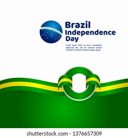 Brazil Independence Day Vector Template Design Illustration