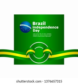Brazil Independence Day Vector Template Design Illustration
