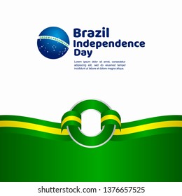 Brazil Independence Day Vector Template Design Illustration