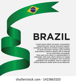 Brazil independence day vector template. Design for banner, greeting cards or print.