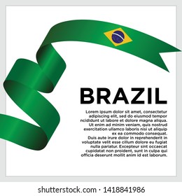 Brazil independence day vector template. Design for banner, greeting cards or print.