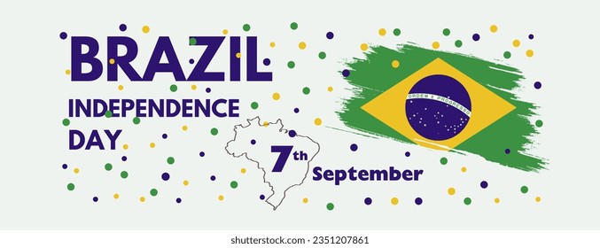 Brazil independence day,7th September, Brazilian Independence Day Celebration Banner