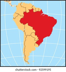 Brazil Locate Map