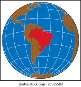 Brazil Locate Map