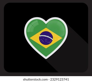 Brasilien Love Pride Flag Symbol
