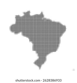 Kaart van Brazilië. Abstract ontwerp, vectorillustratie	