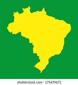 Brazil map. Background for your presentations. Vector illustration