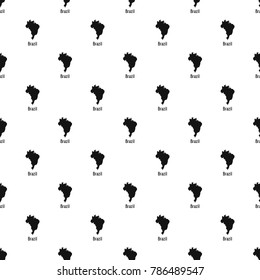 Brazil map in black. Simple illustration of Brazil map vector isolated on white background