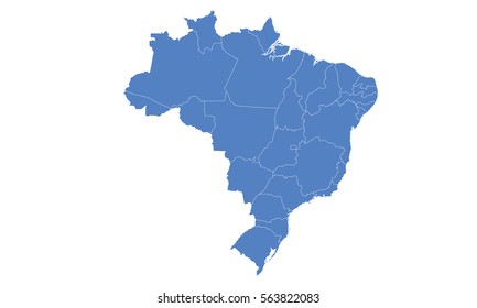 Mapa Brasil Vetor Stock Vectors, Images & Vector Art | Shutterstock