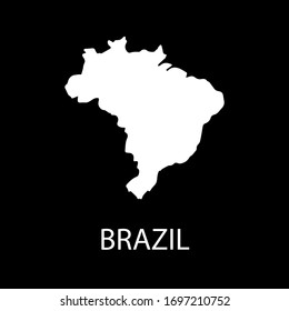 Brazil map designs vector illustration