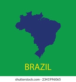 diseño de ilustración vectorial de icono de mapa de brasil