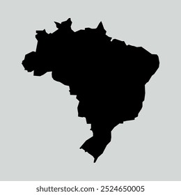 mapa do brasil isolado sobre fundo branco. Mapa do Brasil. Ilustração vetorial