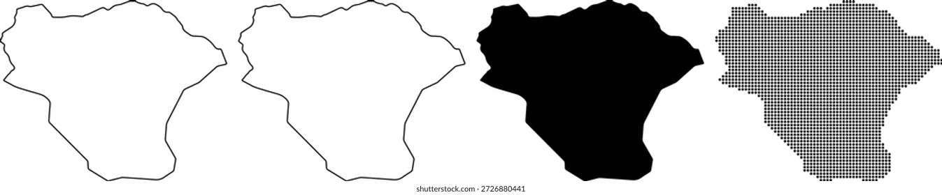 Brasil Mapa de esquemas en varios estilos y texturas