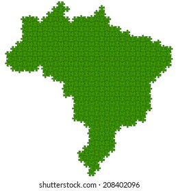 Brazil map puzzle