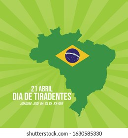 Brazil Map, Tiradentes, independence day