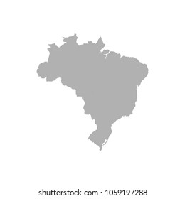 Brazil map vector. / Brazil map.